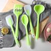 Non-Stick Silicone Cooking Utensils Set: Heat-Resistant Spatula & Soup Spoon for Household Use