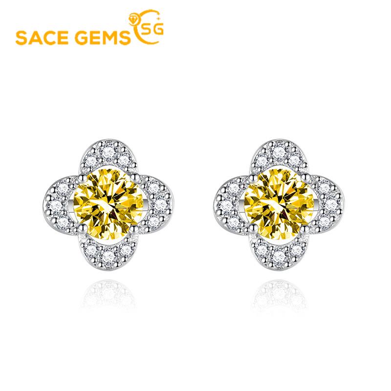 Sace Gems Классические серьги с цирконом из медного сплава для женщин, подарки на свадьбу