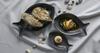 Black Vintage Inox Fish Plate, 160mm, Made in Japan, BLACK VINTAGEINOX, Ideal for Cafes and Restaurants, Fish-Shaped, Unbreakable, Dishwasher Safe