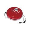 Koizumi Portable CD Player Earphone Included FM Radio Reception Red SAD-3905R