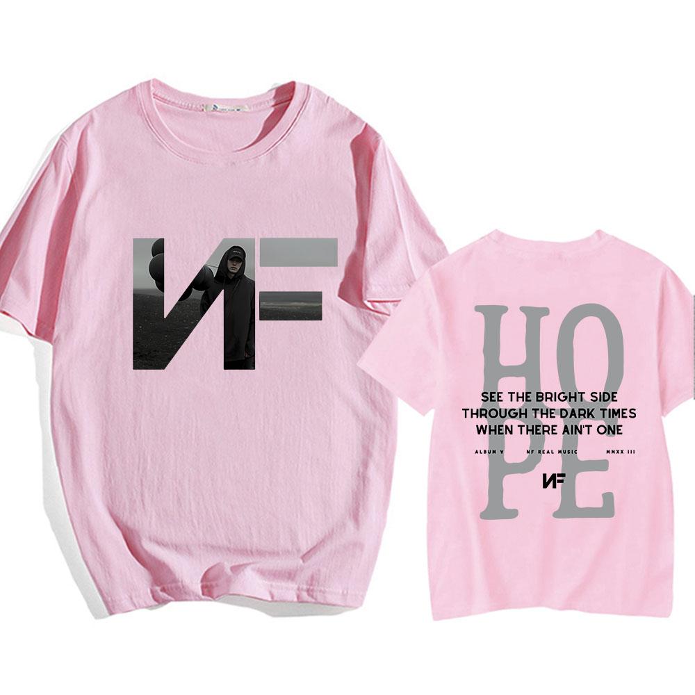 Футболка с графическим принтом рэпера Футболки с принтом тура NF Hope Уличная одежда в стиле хип-хоп Летние хлопковые футболки с коротким рукавом Топы унисекс