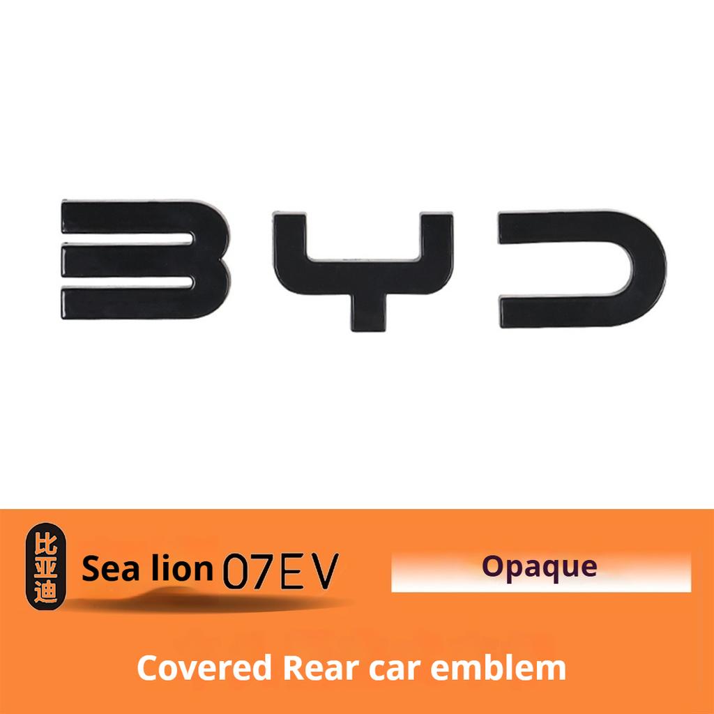 Для BYD Sealion 07 EV Черненая Автомобильная Эмблема Передняя Задняя Черный Воин Стиль Покрытия Внешняя Модификация Декоративная Накладка