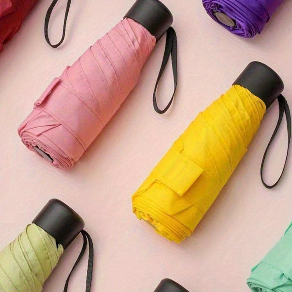 1pc Mini Pocket Umbrella for Sun Protection and Rain Blocking, Uv Resistant, Foldable and Portable for School, Office, Household, Travel