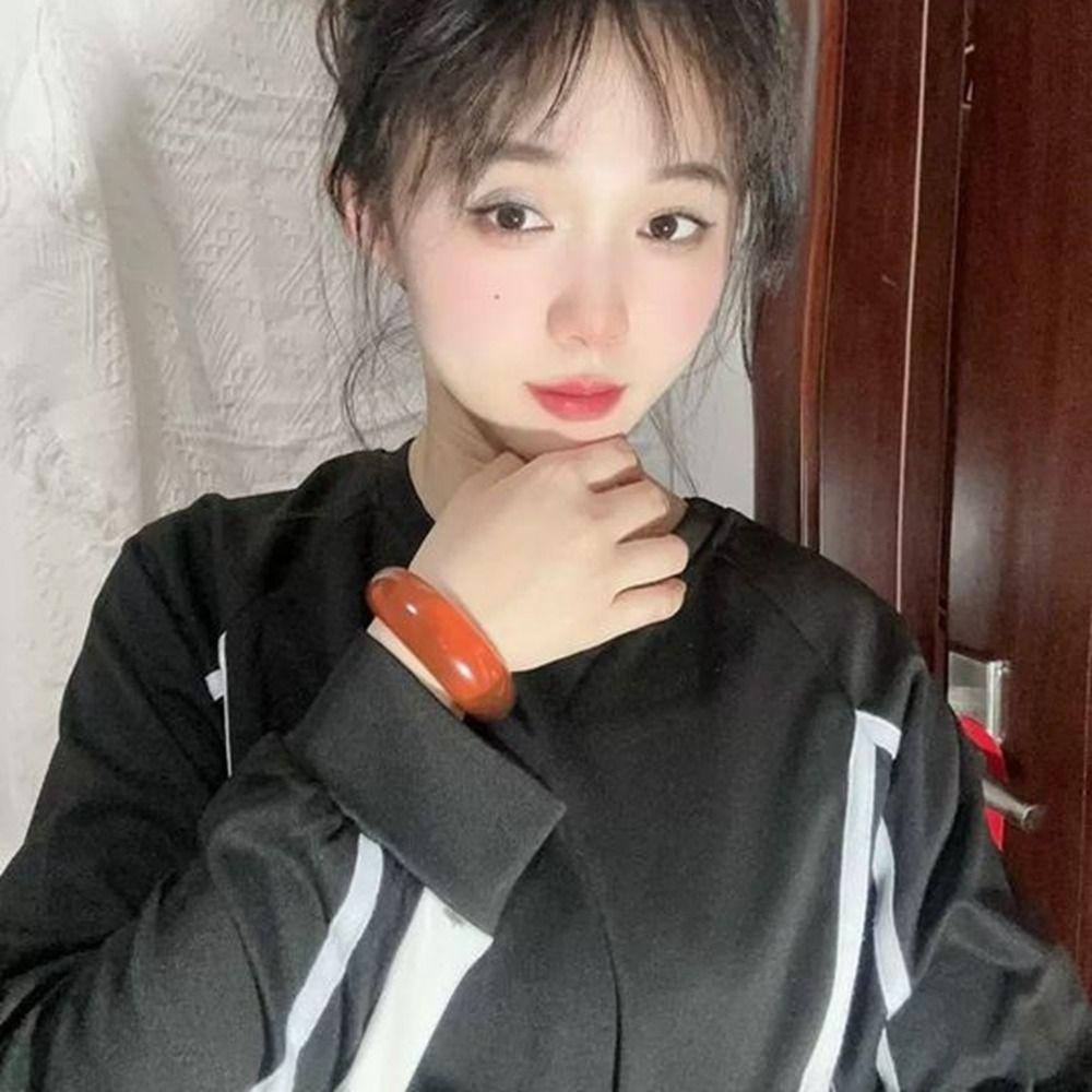 Зеленый широкий браслет-манжета, прозрачное ретро-кольцо для руки, милый акриловый открытый браслет для женщин