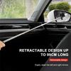 1Pcs Car Rearview Mirror Wiper Retractable Handheld Cleaning Brush Emblem For Mitsubishi lancer asx outlander pajero l200 galan UU9