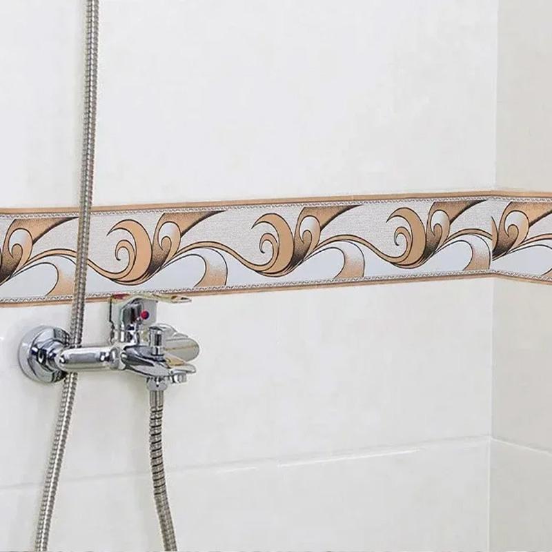 1 рулон 5 см x 10 м водонепроницаемые самоклеящиеся наклейки на стену своими руками произвольно вырезанные ПВХ талия домашний декор