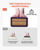 8FT Folding Balance Beam for Kids, 136.1KG Stable Support Gymnastics Floor Beam with Non-Slip Mat, Wood-Core Gymnastics Training Equipment with