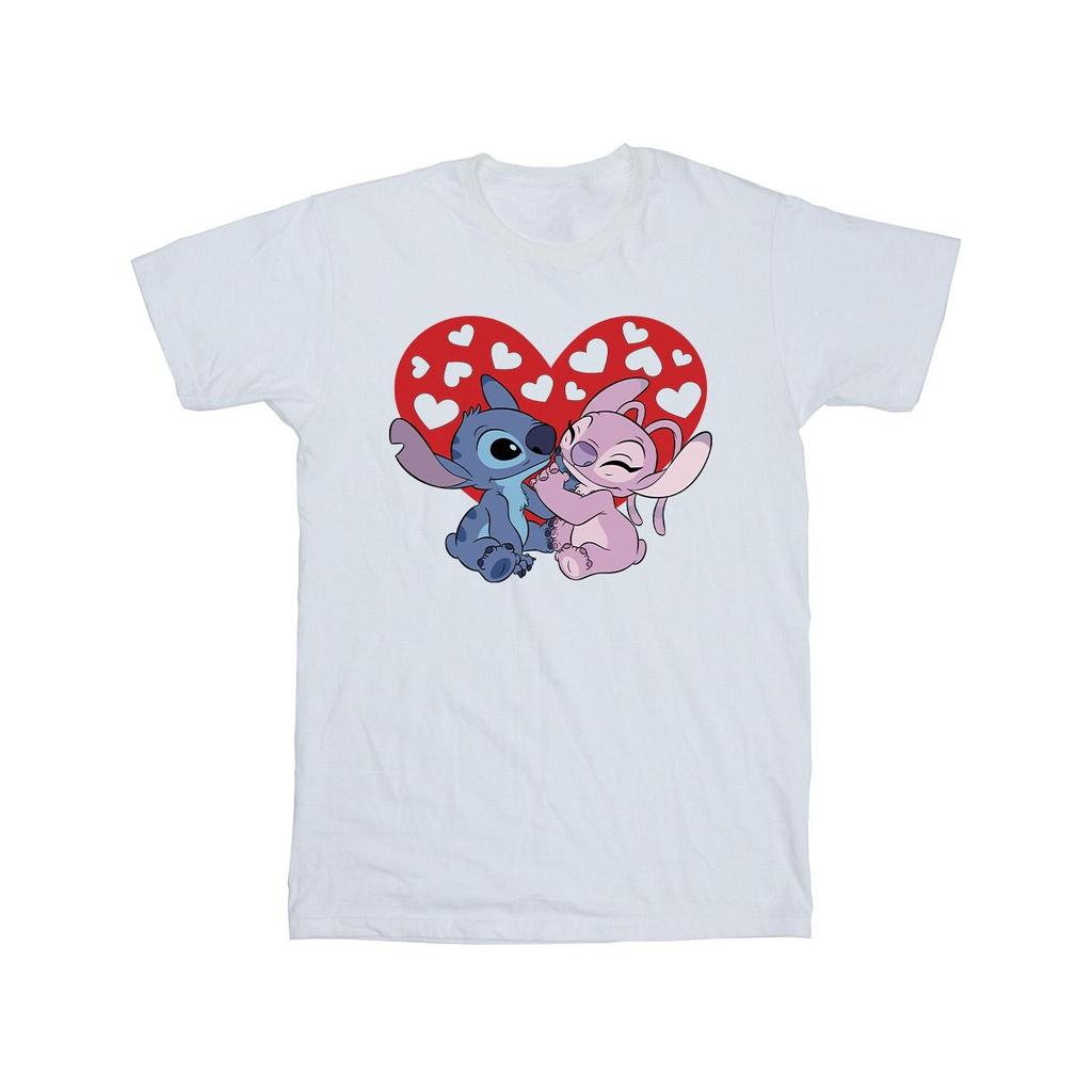 Disney Boys Lilo & Stitch Hearts T-Shirt