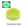 1PC Silicone Round Ashtray Camouflage Solid Color Fluorescent Models Ashtray Anti-scald Easy To Clean Ashtray