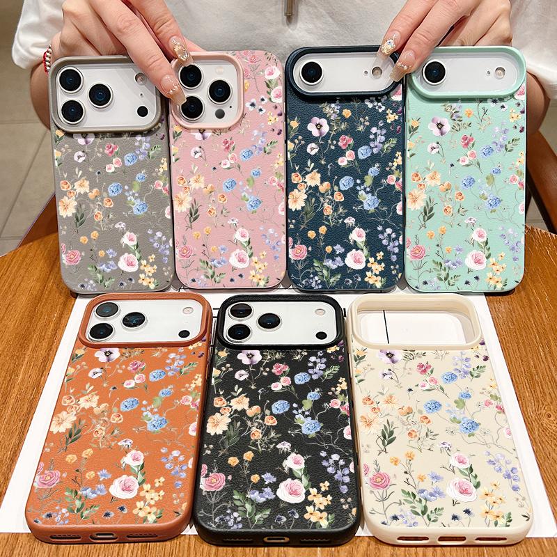 Чехол для iPhone 17 Pro Max Винтажный цветочный узор ТПУ силиконовый мягкий чехол Funda для iPhone 16 Pro Max 15 14 13 12 11 16e Air