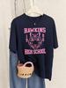 Hawkins High School 1986 Prints TShirts Women Summer Loose Short Sleeve Tops Soft ONeck T Shirt Basics Comfortable Clothes