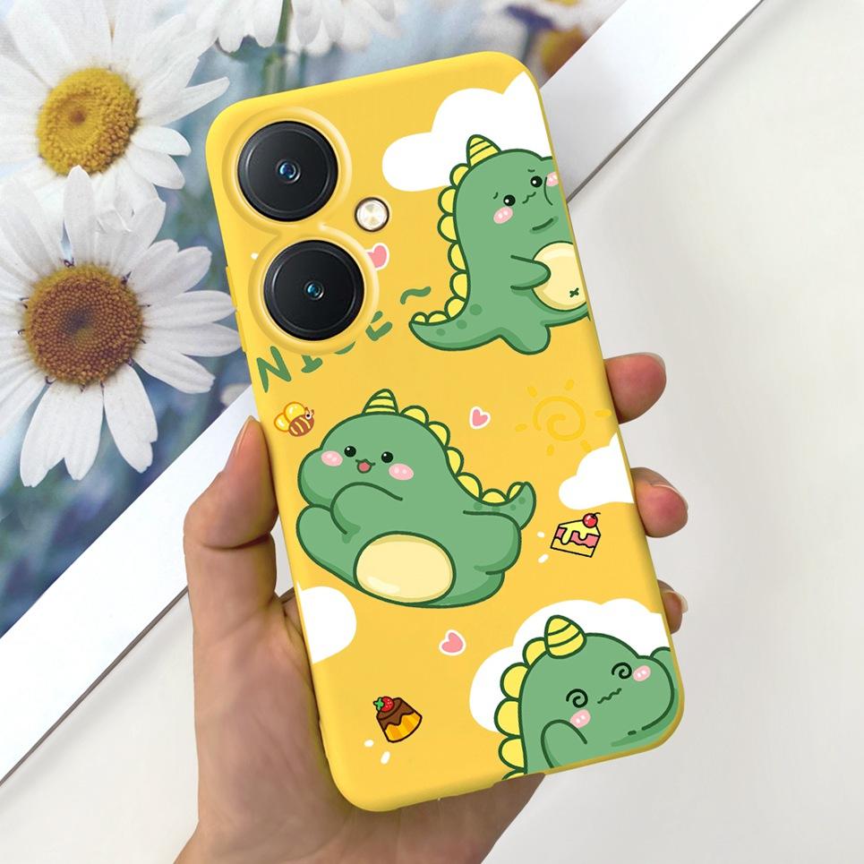 Soft Silicone Covers For Vivo Y27 Y36 4G 5G Case Bumper Shell Cartoon Child Fashion Soft TPU Silicone Etui For Vivo Y36 5G Y 27