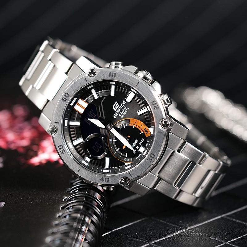 Casio Мужские часы EDIFICE Серебристые ECB-20YD-1A ECB-20YD-1A