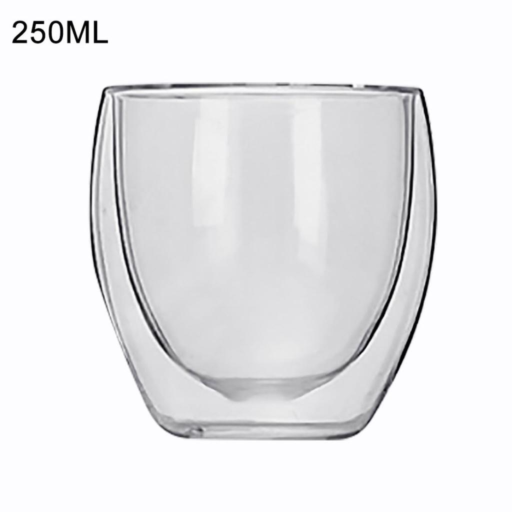 E&F Store Home Double Wall Heat Insulation Tea Coffee Milk Mug Drink Glass Cup Drinkware Popular