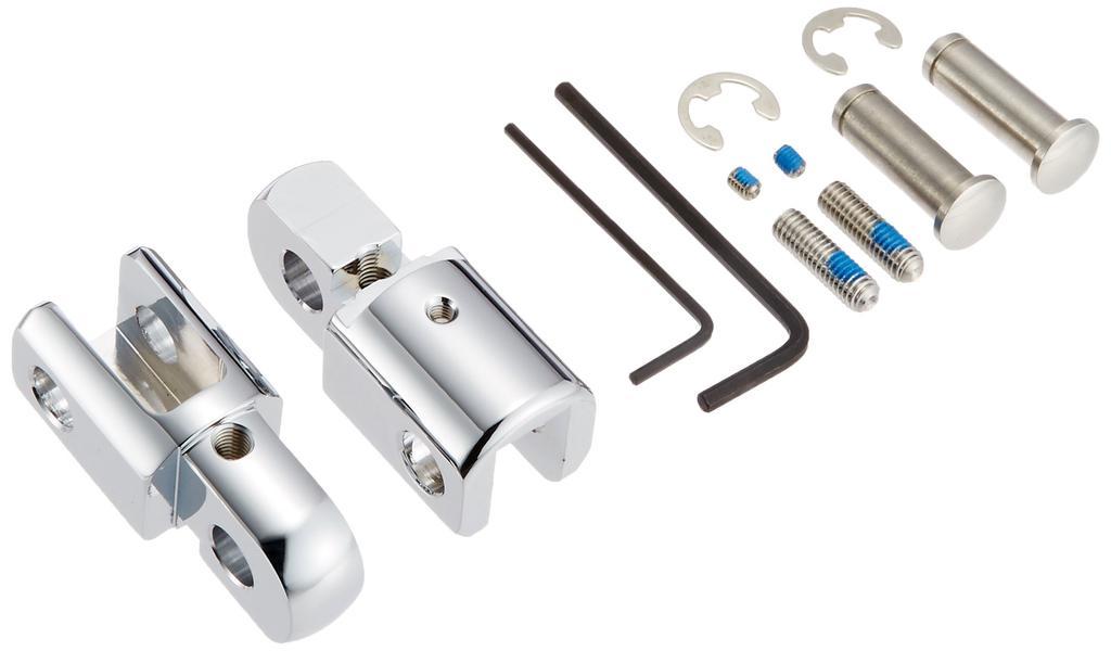 Детали для велосипеда Kijima, комплект из 2 кронштейнов для левого и правого колес, хромированный, тип Harley HD-05266