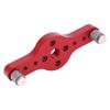 Hole Punch Locator Aluminum Alloy Puncher Gauge DIY Woodworking Tool with 3Pcs Drill Bushing
