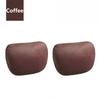 2Pcs Top Quality Suede Car Headrest Neck Support Seat Soft Universal Adjustable Car Pillow Neck High Resilience Rest Cushion