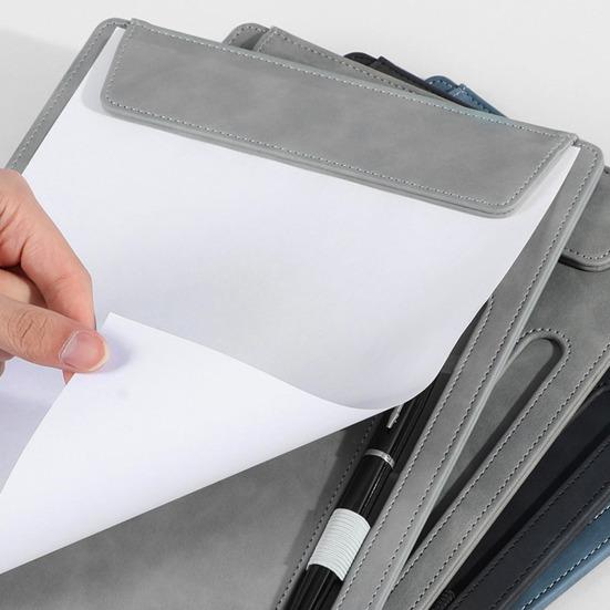 Искусственная кожа, твердый картон с магнитным зажимом для страниц, папка-планшет формата А4