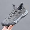 Summer New Men's Single Mesh Breathable Mesh Shoes Outdoor Hollow Sports Shoes Non-slip and Wear-resistant Fashion Casual Men's Shoes