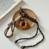 Bagel Alkaline Bread Key Chain Bag Charms Woven Rope Pendant Braid Rope Bag Pendant Couple