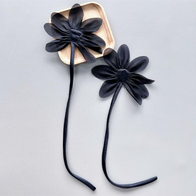 2pcs Cloth Fabric Flower Brooch Pins Lace Flower Corsage Lapel Pin for Cloth Handmade Jewelry Wedding Party Accessories