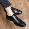 Мужские деловые кожаные туфли Классические и модные в британском стиле Для свадеб и вечеринок Для отдыха на природе Для бизнеса Мужская обувь больших размеров