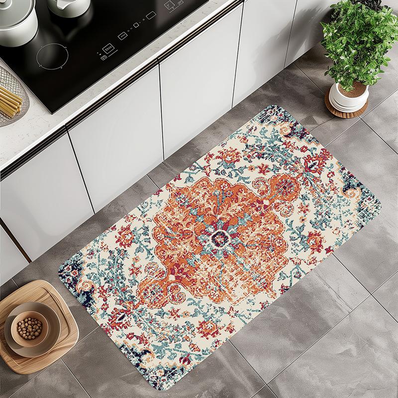 1pc Rug Colorful Bohemian Style 3D Printed for Floor Decoration Soft Non-slip Rug Entrance Mat Home Living Room Bedroom Ornament