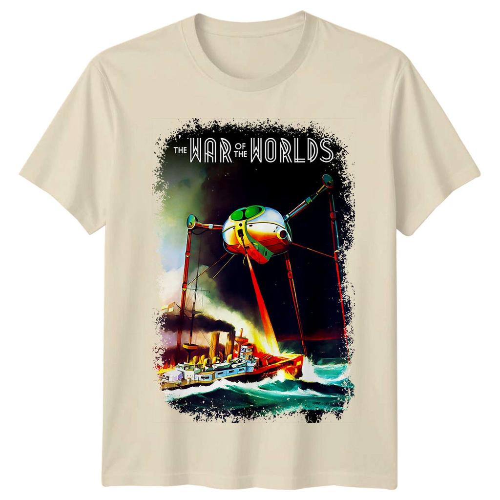 The War of the Worlds 1953 Movie T Shirt Womens Unisex Cotton Tee Casual Summer Oversized Humor Short Sleeve Streetwear Top