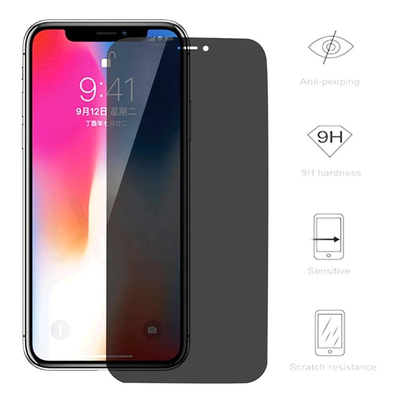 Закаленное стекло против шпионажа для Apple iPhone 13 12 mini 11 Pro Max XS Max X XR, Защитная пленка для экрана iPhone 7, 8, 6, 6S Plus SE, стекло