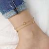 18K Gold-Plated Titanium Butterfly Anklet - Non-Fading, Minimalist Mori Style for Trendsetting Women