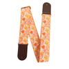 Beach Style Orange Coconut Tree Guitar Strap: Comfortably Widened Sunset Design (PO-034) In Stock