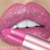 Перламутровая розовая помада-бархат с блестками, водостойкая, перламутровый блеск, матовая, мерцающая, бриллиантовая помада, женская, для сексуальных губ, макияж, косметика