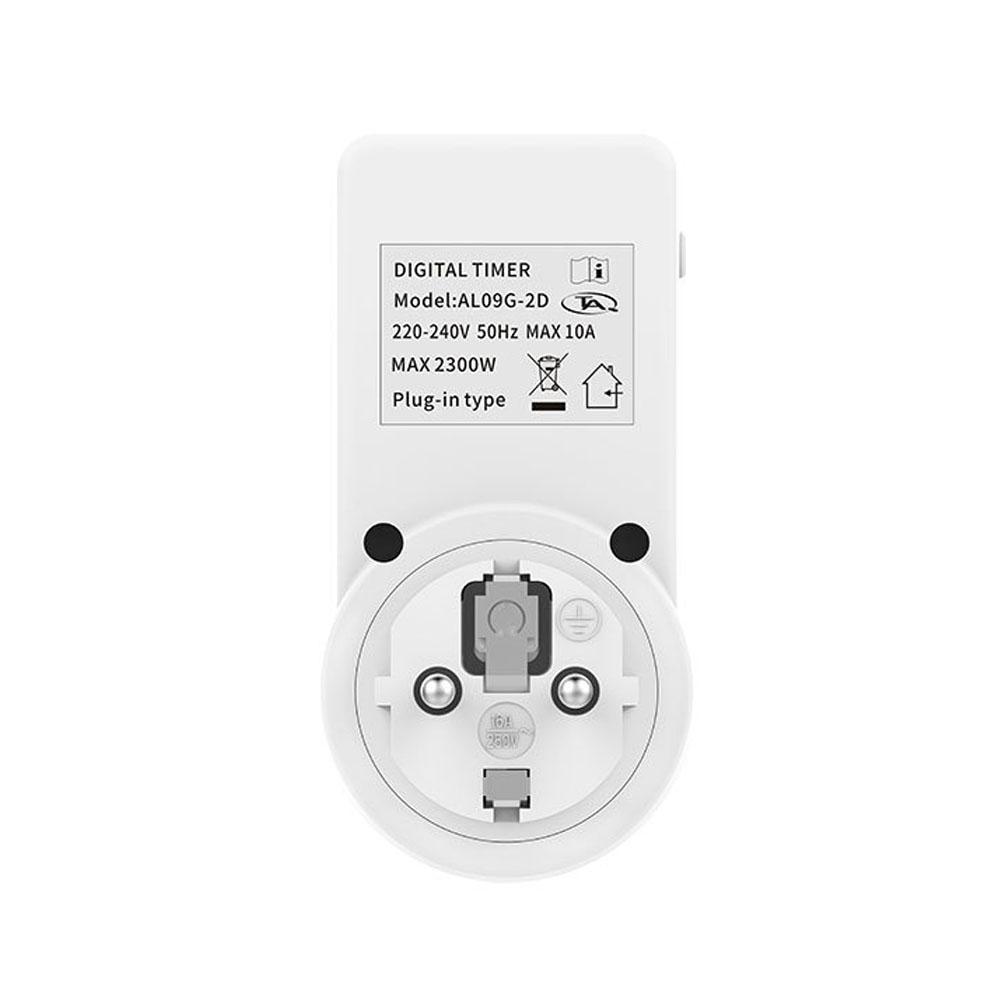 1 PC EU Electronic Digital Countdown Switch Mechanical 220-240V Timer Two Digit Display Timer Universal Timing Socket3