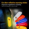 UQMW3 4Pcs Car Door Sticker Safety Warning Reflective Mark For Porsche Cayenne Panamera Macan 911 718 Taycan Boxster Cayman 918 Pajun
