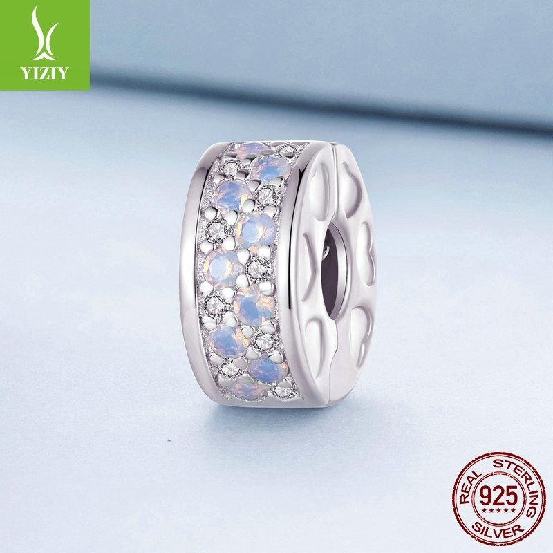 Niche Symphony Nano Opal Diy Bracelet Positioning Separator Beads, Classic Design S925 Silver Beads Loose Beads