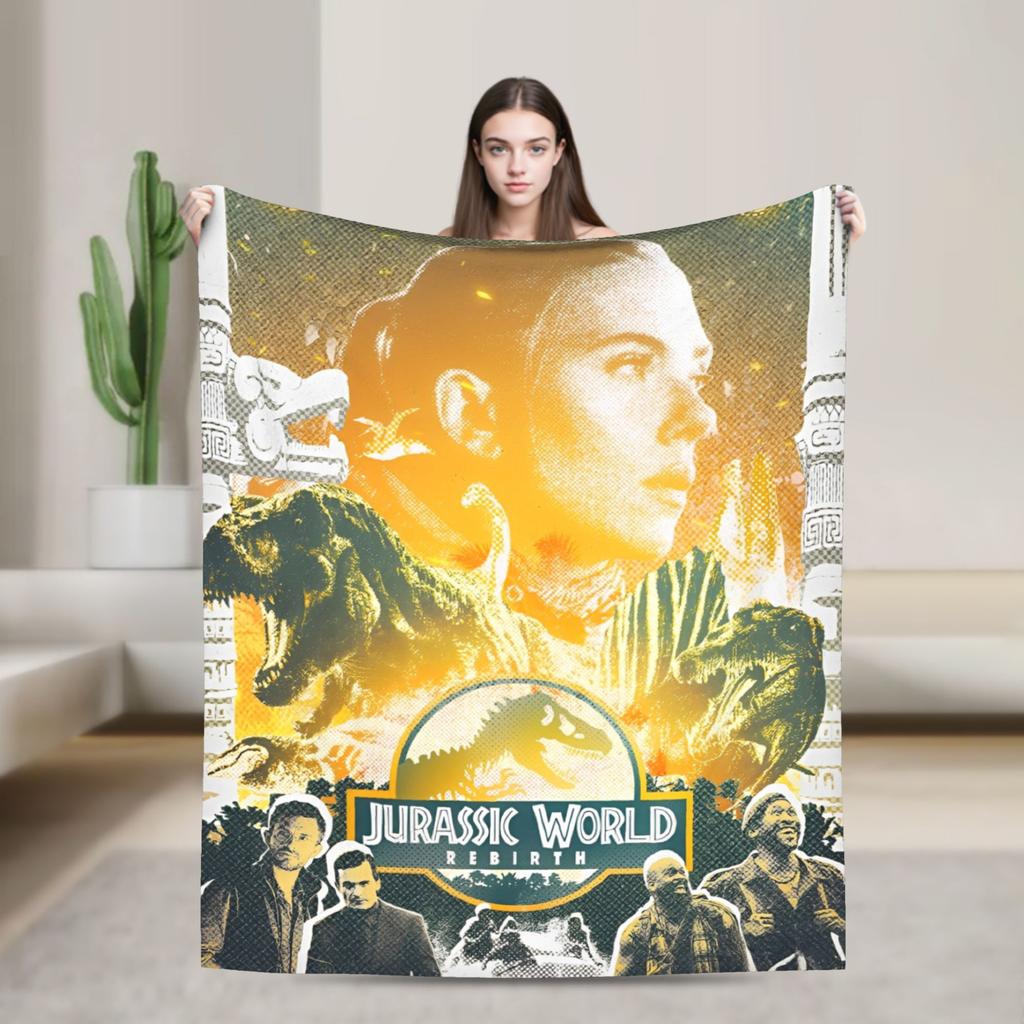 Юрское Возрождение Спинозавр Атака Мир Пледы Динозавр Флис Забавный Теплый Плед для Покрывала Осень/Зима Открытый