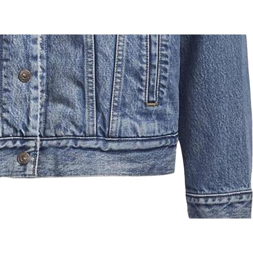 Женская джинсовая куртка Levis Sherpa верхняя одежда светло-голубая 36137-0018