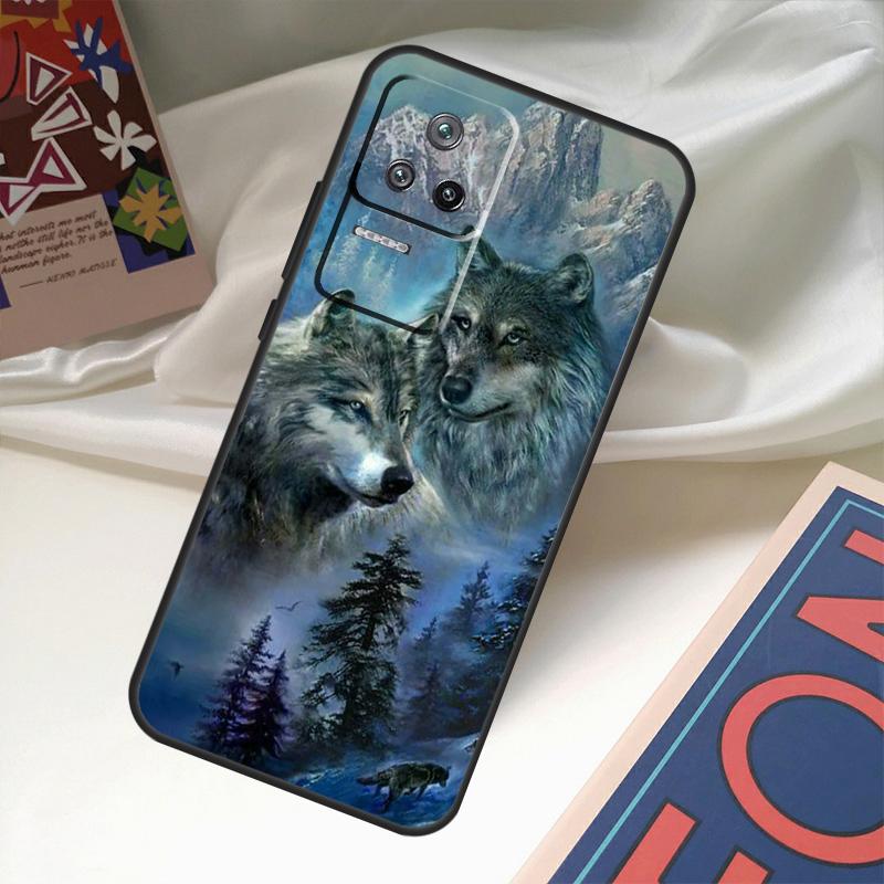 Чехол Animal Wolf Galaxy для Xiaomi 13 14 Ultra 11T 12T 13T Pro 12 Lite POCO X6 M6 Pro X3 X4 X5 M5s F3 F5