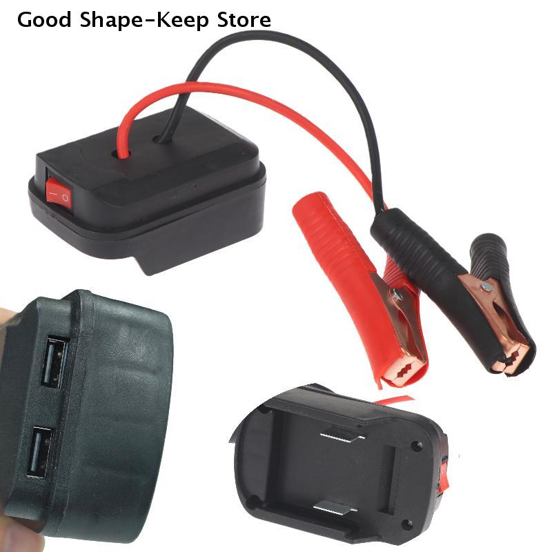 1Pcs 21V Batteries Car Igniter Starter Adapter With/No Emergency Start-up Lighting Car Battery Starting Booster For Dual USB