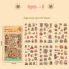6 Sheets Cute Capybara Stickers - Transparent Waterproof for School Supplies, Planner & Journal