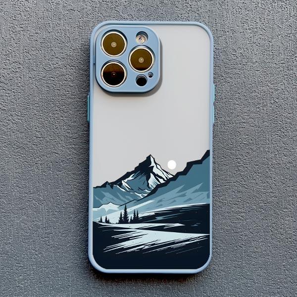 Чехол для телефона с пейзажем туманных гор для iPhone 16 15 14 12 13 mini 11 Pro Max X XS XR SE2 7 8 Plus Ударопрочная задняя крышка Fundas