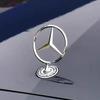 Автомобильная наклейка для Mercedes Benz 1 шт. Логотип-эмблема на передний капот автомобиля Декоративный значок из цинкового сплава Для Mercedes Benz W204 W220 C180 C200