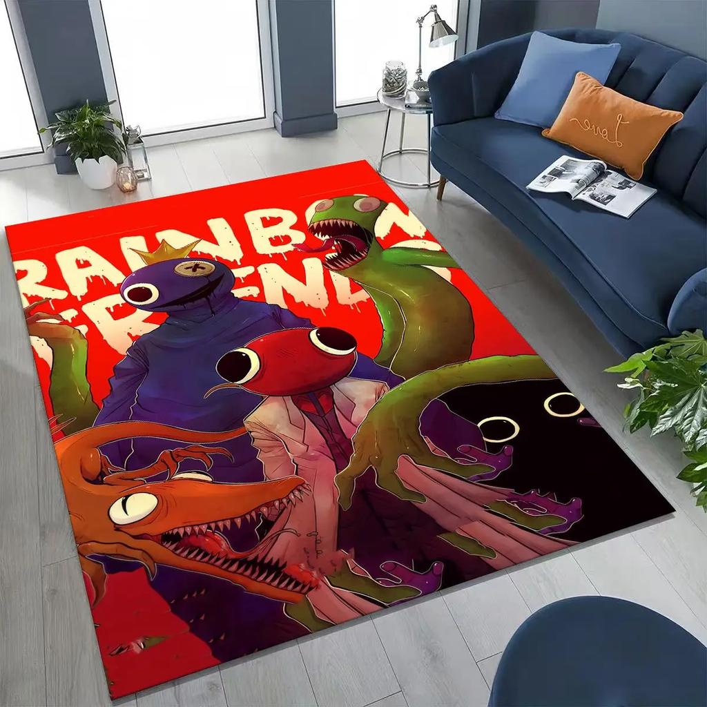 Игровой 3D ковер R-Rainbow F-Friends Мультяшный Арт для Спальни Гостиной Дивана Дома, Входной коврик, Большой Нескользящий коврик для детской игровой