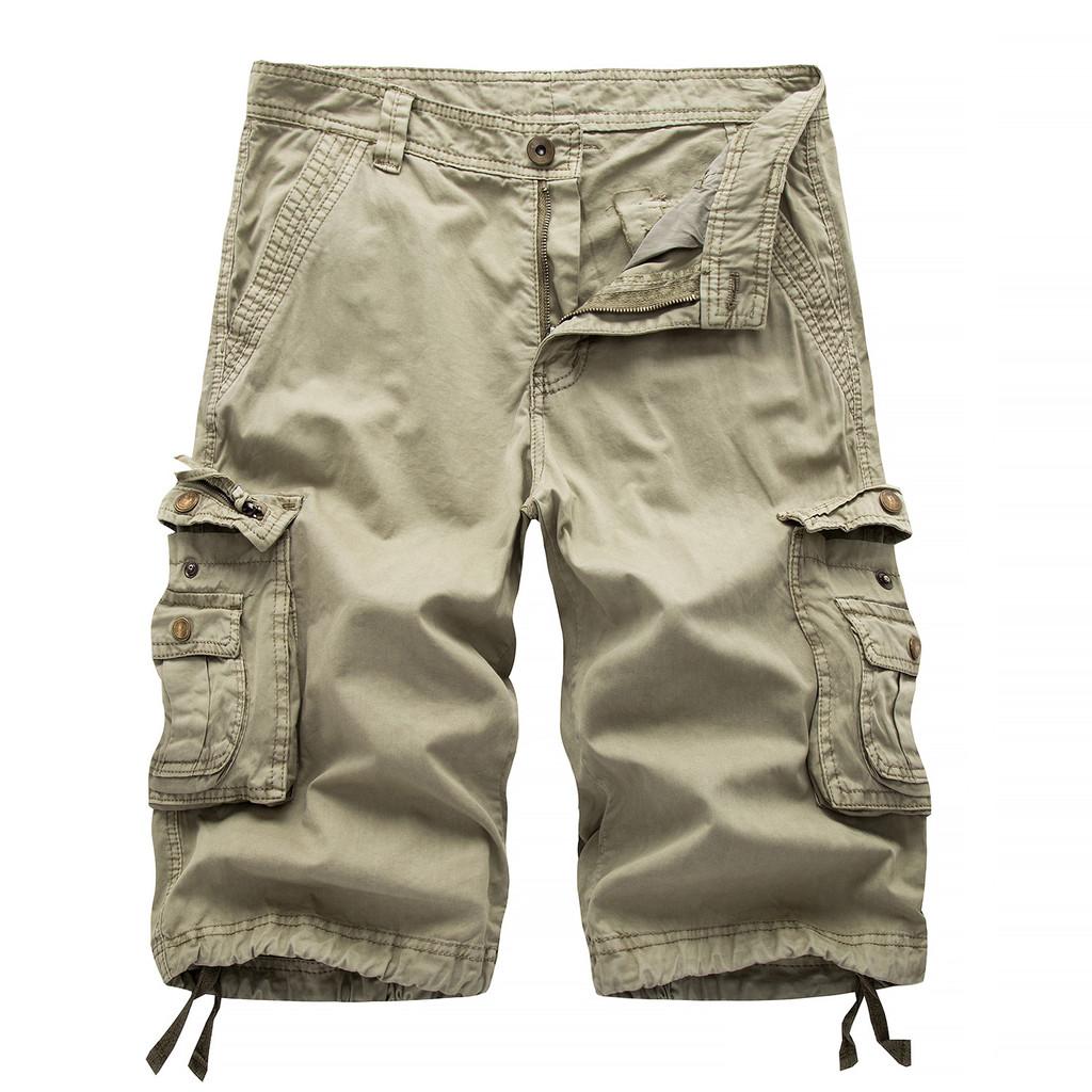 Summer Men Casual Cargo Shorts With Multiple Pockets For Youth And Teens