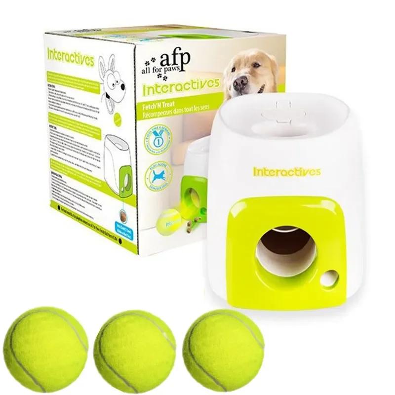 Reward Automatic Feeder Cat Ball Throwing Smart Chase Launcher Pet Thrower Machine Toys Mmachine Ball Dog Tennis