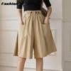 Women's Loose Wide Leg Shorts Casual Cool Comfortable High Waist Elastic Waist Shorts