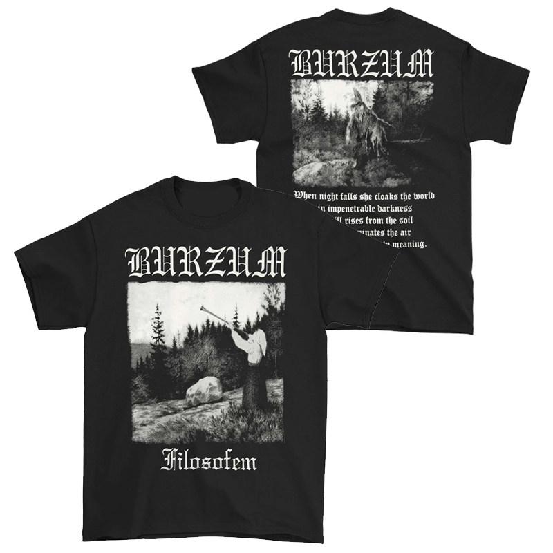 ZX Норвежская Блэк-метал группа BURZUM Рок Темный Панк Повседневная Футболка Мужская и Женская Роскошный Бренд Группы Топ 2026 Новый Логотип Группы
