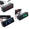 DIY Multifunction High-precision Clock Inside and Outside Car Temperature Battery Voltage Monitor Panel Meter DC 12v