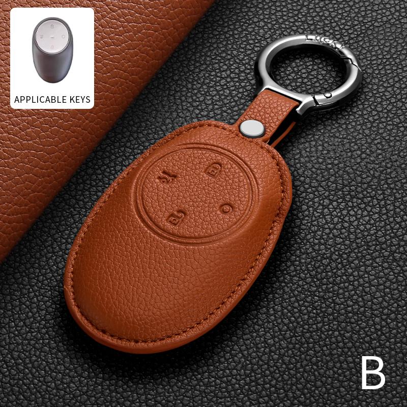 Cross-border Factory Ready Stock PU Leather Key Cover for 2025 GAC AION V Tyrant & AION UT Universal Key case with Car Buckle
