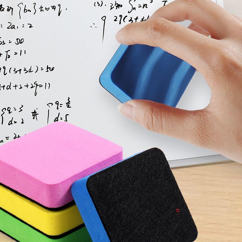 Magnetic Whiteboard Dry Eraser Multi-color Marker Cleaner Cartoon Whiteboard Eraser  School Office